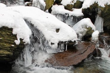Inverno lungo il ruscello